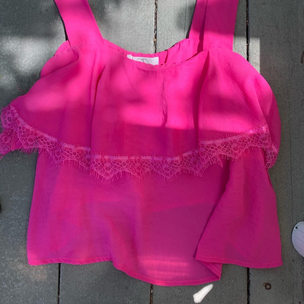 Nordstrom crop tank in pink